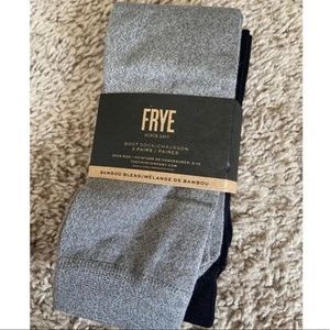 New - Frye Boot Socks - 2 pairs - Black & Grey